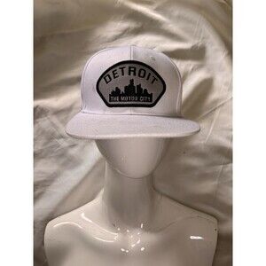 Pit Bull Brand White Detroit The Motor City Snapback hat